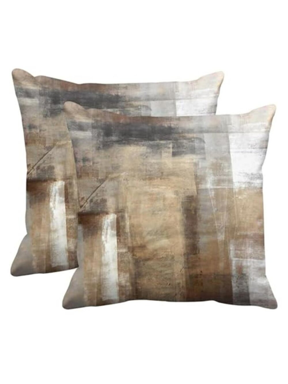 Throw Pillow Covers Modern Home Art Decor, 18 x 18 Inches Set of 2